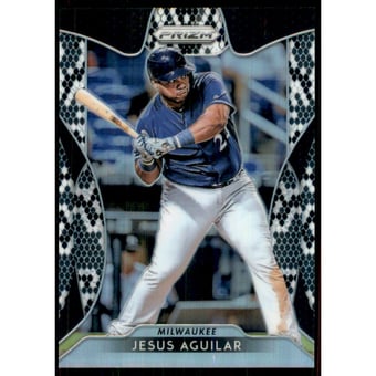 2019 Panini Prizm Prizms Snake Skin #195 Jesus Aguilar