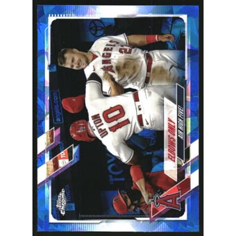 2021 Topps Chrome Sapphire #166 Mike Trout/Justin Upton