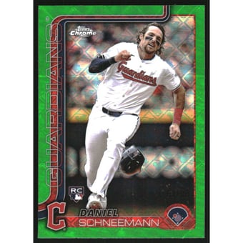2025 Topps Chrome Logofractor Green Refractors #43 Daniel Schneemann