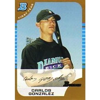 2005 Bowman Gold #316 Carlos Gonzalez FY