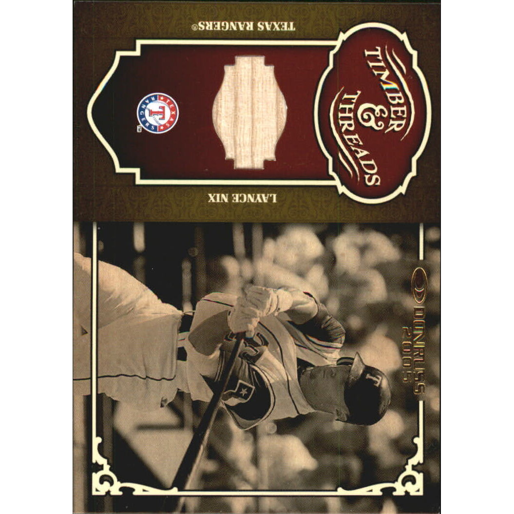 2005 Donruss Timber and Threads Bat #24 Laynce Nix