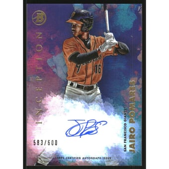 2021 Bowman Inception Autographs #PAJPS Jairo Pomares/600