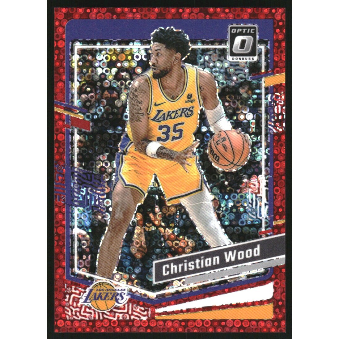 2023-24 Donruss Optic Fast Break Red #66 Christian Wood