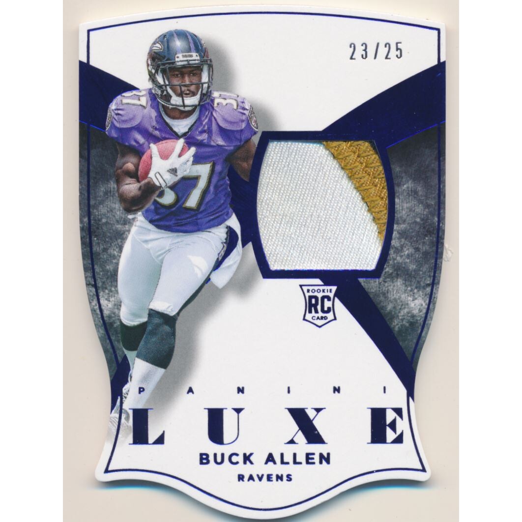 2015 Panini Luxe Memorabilia Die Cuts Prime Blue #93 Buck Allen