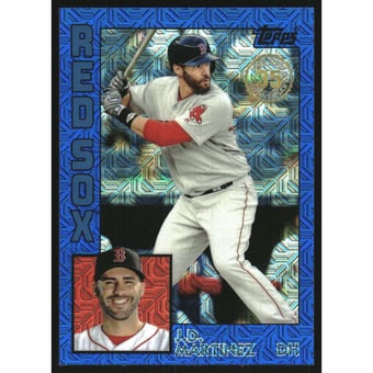 2019 Topps Update '84 Topps Silver Pack Chrome Blue Refractors #T84U9 J.D. Martinez