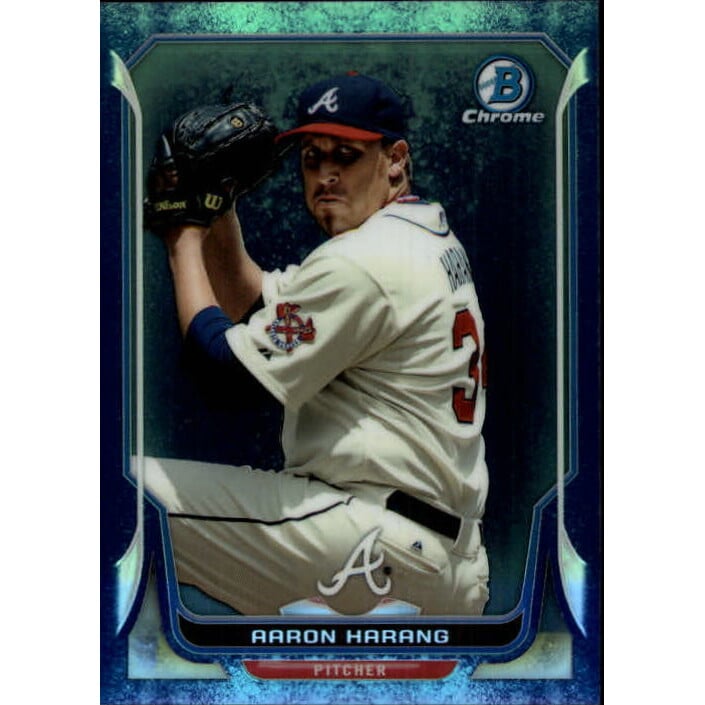 2014 Bowman Chrome Bubble Refractors #218 Aaron Harang. rookie card picture