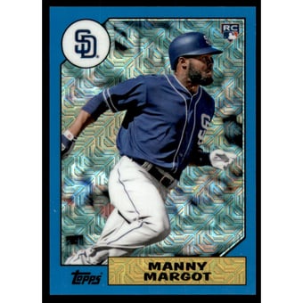 2017 Topps '87 Topps Silver Pack Chrome Blue #87MM Manny Margot S2/115