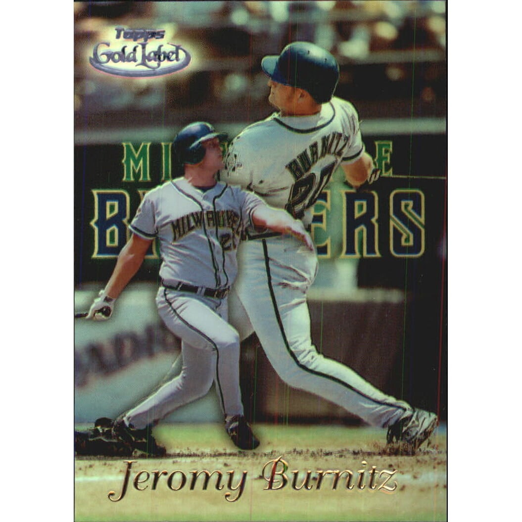 1999 Topps Gold Label Class 3 Black #79 Jeromy Burnitz. rookie card picture