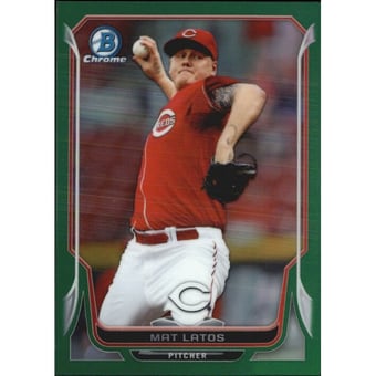 2014 Bowman Chrome Green Refractors #152 Mat Latos