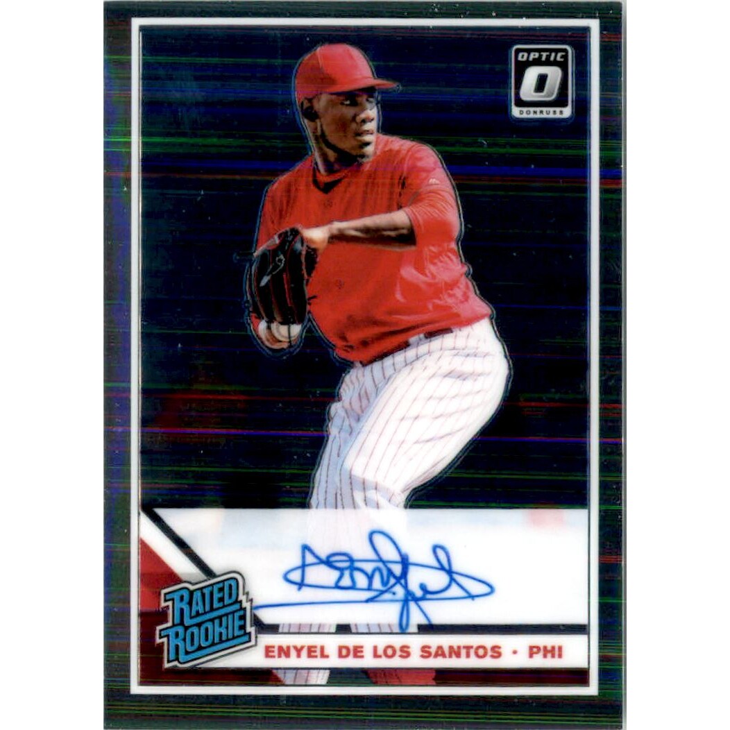 2019 Donruss Optic Rated Rookies Signatures #14 Enyel De Los Santos