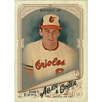 2018 Topps Allen and Ginter Glossy Silver #60 Cal Ripken Jr.