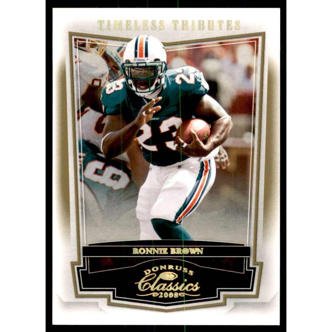 2008 Donruss Classics Timeless Tributes Gold #52 Ronnie Brown 2008 Donruss Classics Timeless Tributes Gold #52 Ronnie Brown