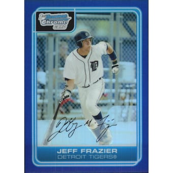 2006 Bowman Chrome Prospects Blue Refractors #BC58 Jeff Frazier