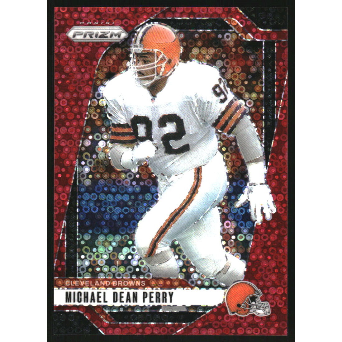 2024 Panini Prizm Prizms No Huddle Red #71 Michael Dean Perry