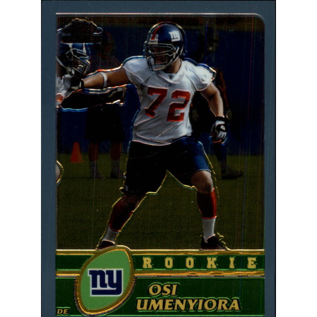 2003 Topps Chrome #204 Osi Umenyiora RC. rookie card picture
