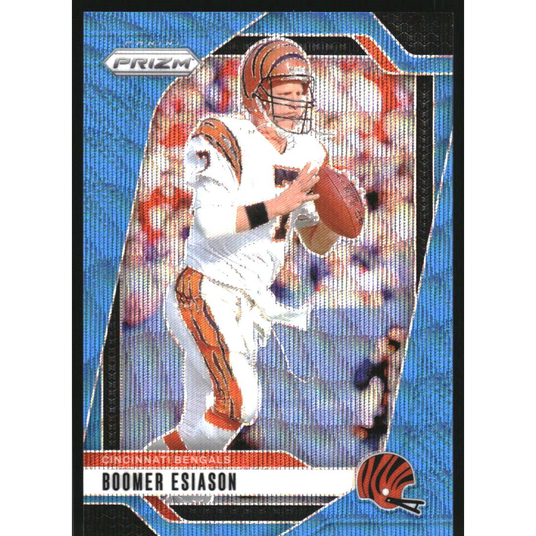 2024 Panini Prizm Prizms Blue Wave #61 Boomer Esiason. rookie card picture