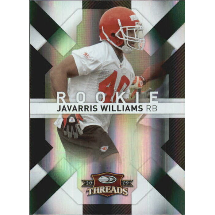 2009 Donruss Threads Retail Green #153 Javarris Williams