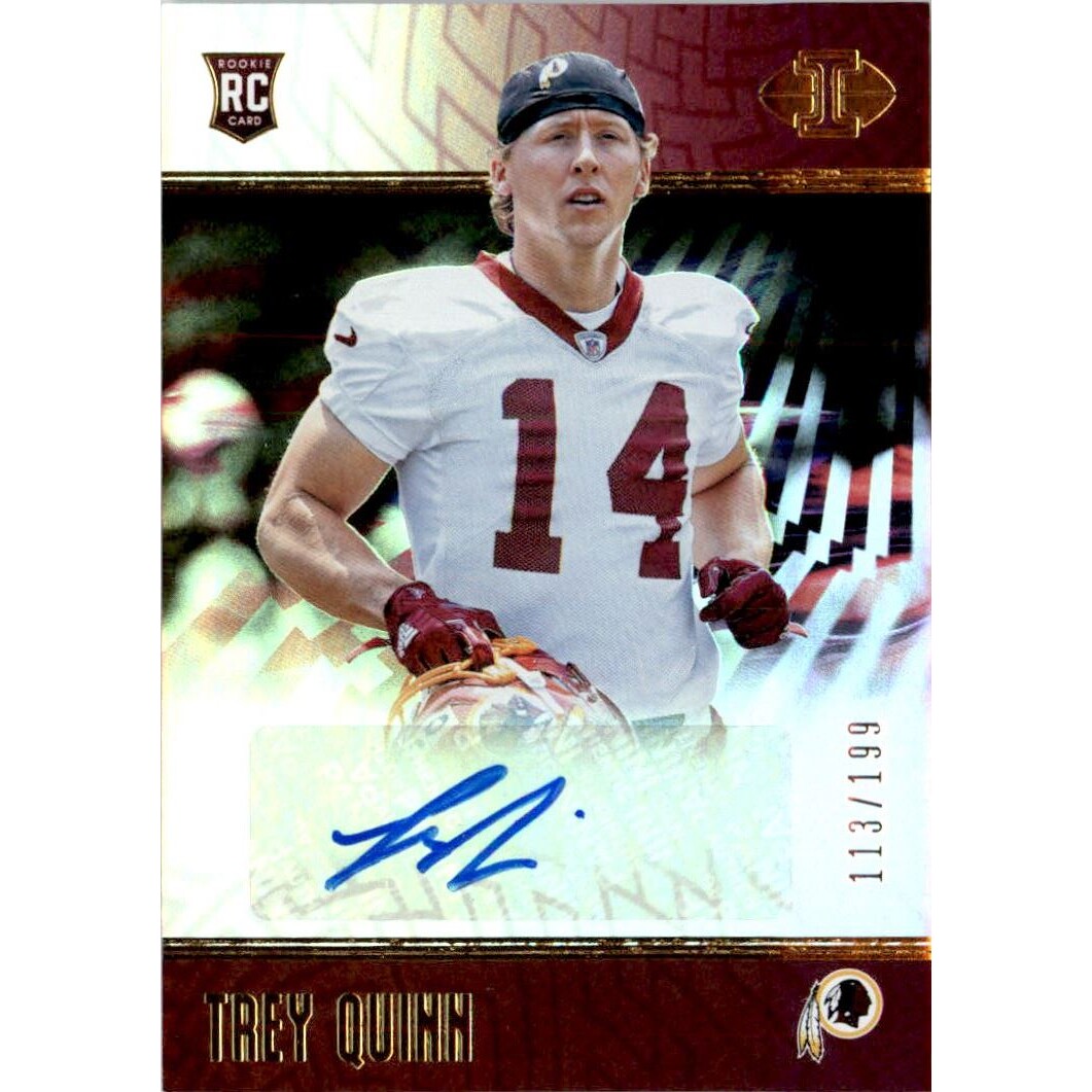 2018 Panini Illusions #190 Trey Quinn AU/199 RC. rookie card picture