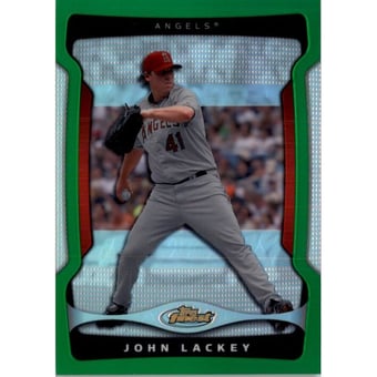 2009 Finest Refractors Green #41 John Lackey