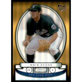 2008 Bowman Sterling Gold Refractors #NE Nick Evans