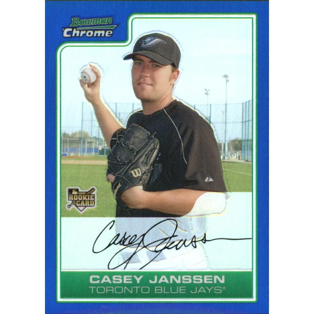 2006 Bowman Chrome Draft Blue Refractors #26 Casey Janssen. rookie card picture