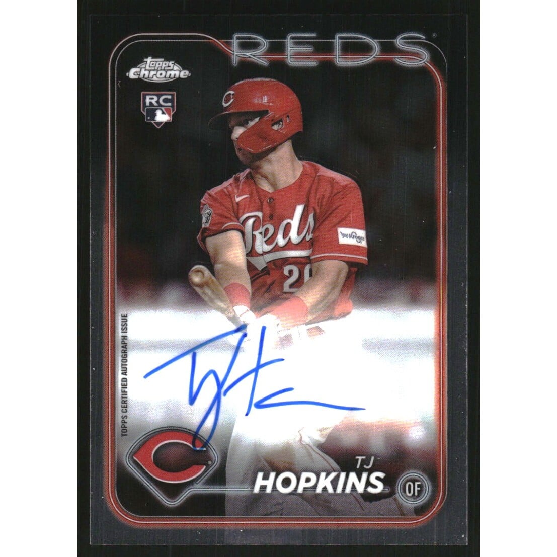 2024 Topps Chrome Rookie Autographs #RATH TJ Hopkins. rookie card picture