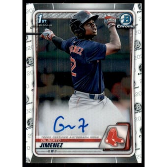 2020 Bowman Chrome Prospect Autographs #CPAGJ Gilberto Jimenez