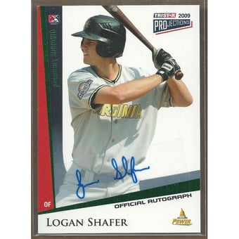 2009 TRISTAR PROjections Autographs Green #52 Logan Shafer