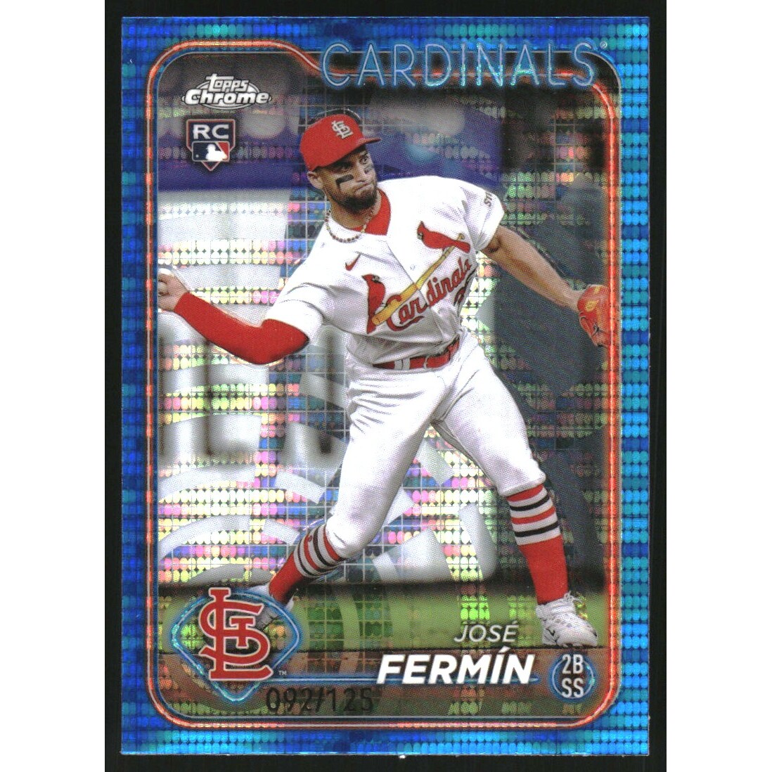2024 Topps Chrome Blue Sonar Refractors #175 Jose Fermin. rookie card picture