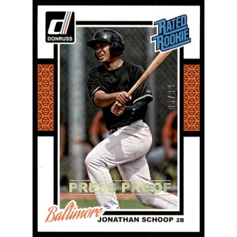 2014 Donruss Press Proofs Gold #37 Jonathan Schoop
