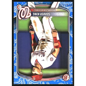 2025 Bowman Prospects Blue Pattern #BP93 Seaver King