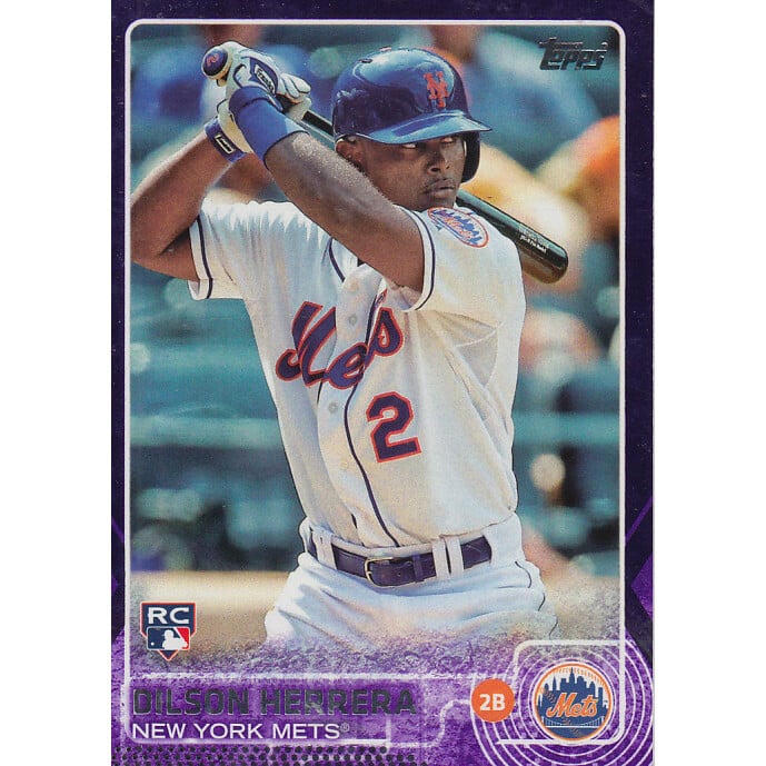 2015 Topps Toys R Us Purple Border #241 Dilson Herrera. rookie card picture
