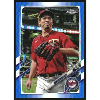 2021 Topps Chrome Blue Refractors #171 Kenta Maeda