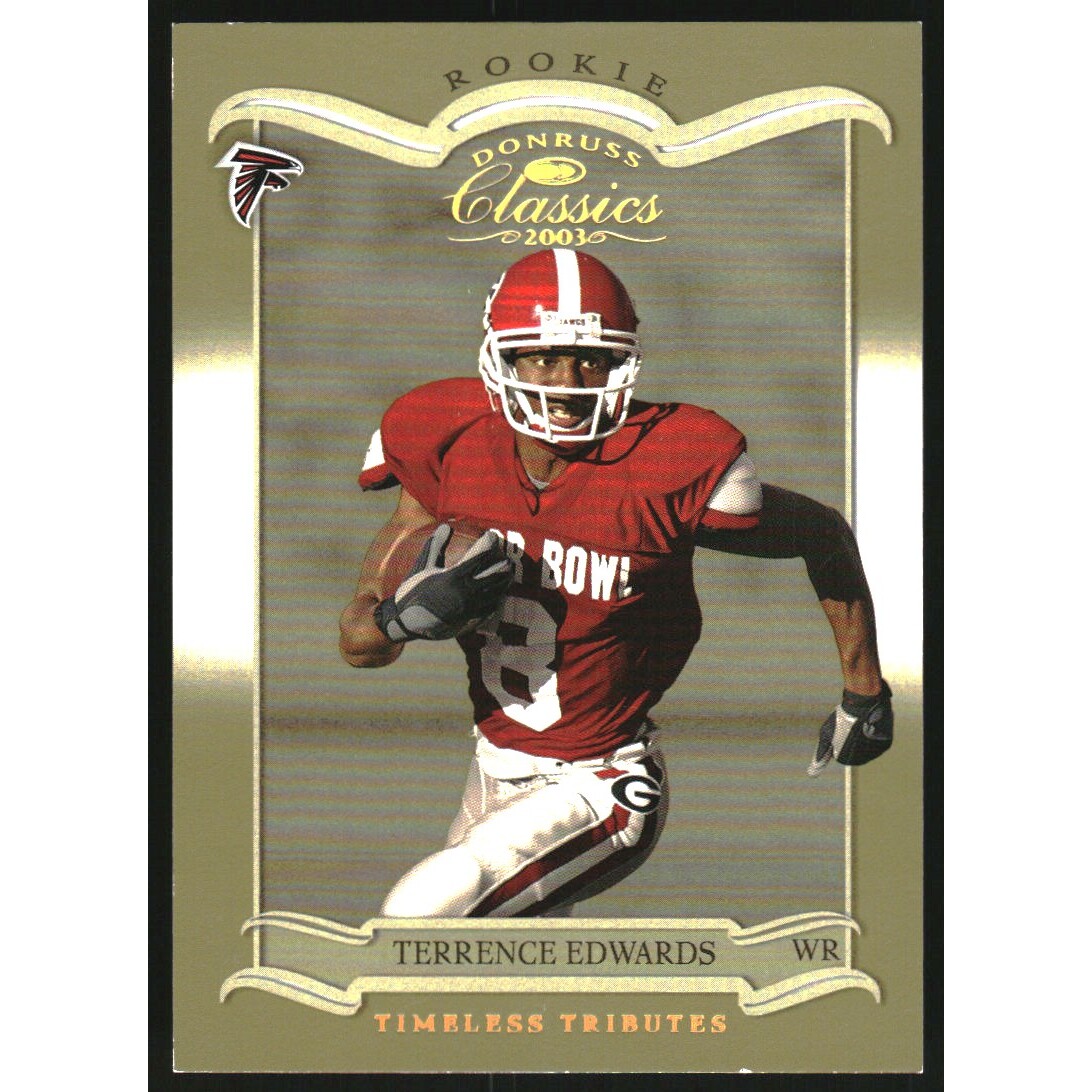 2003 Donruss Classics Timeless Tributes #199 Terrence Edwards. rookie card picture