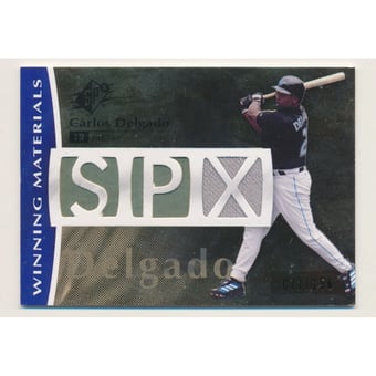 2008 SPx Winning Materials SPx Die Cut 150 #CD Carlos Delgado