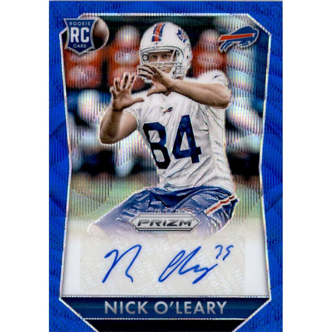 2015 Panini Prizm Rookie Autographs Prizms Light Blue Wave #RSNO Nick O'Leary/150. rookie card picture