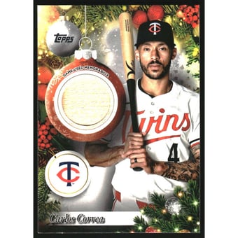 2025 Topps Holiday Player Relics #PRCCO Carlos Correa