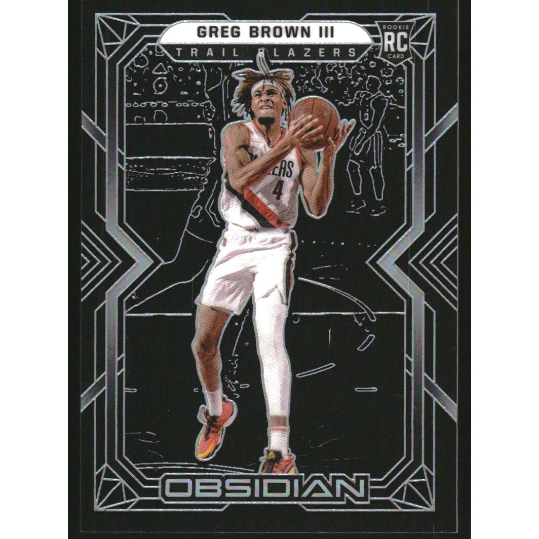 2021-22 Panini Obsidian #195 Greg Brown III RC