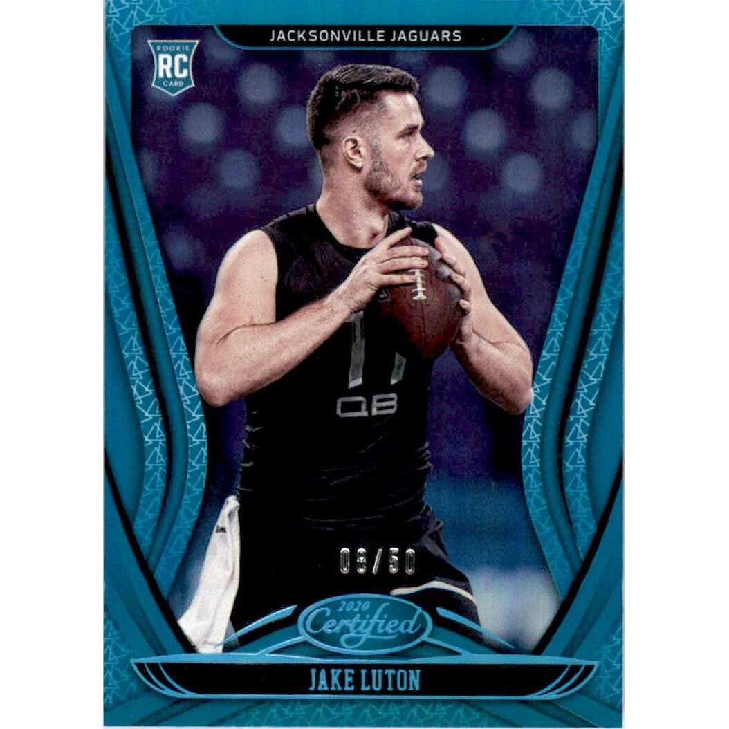 2020 Certified Mirror Teal #184 Jake Luton