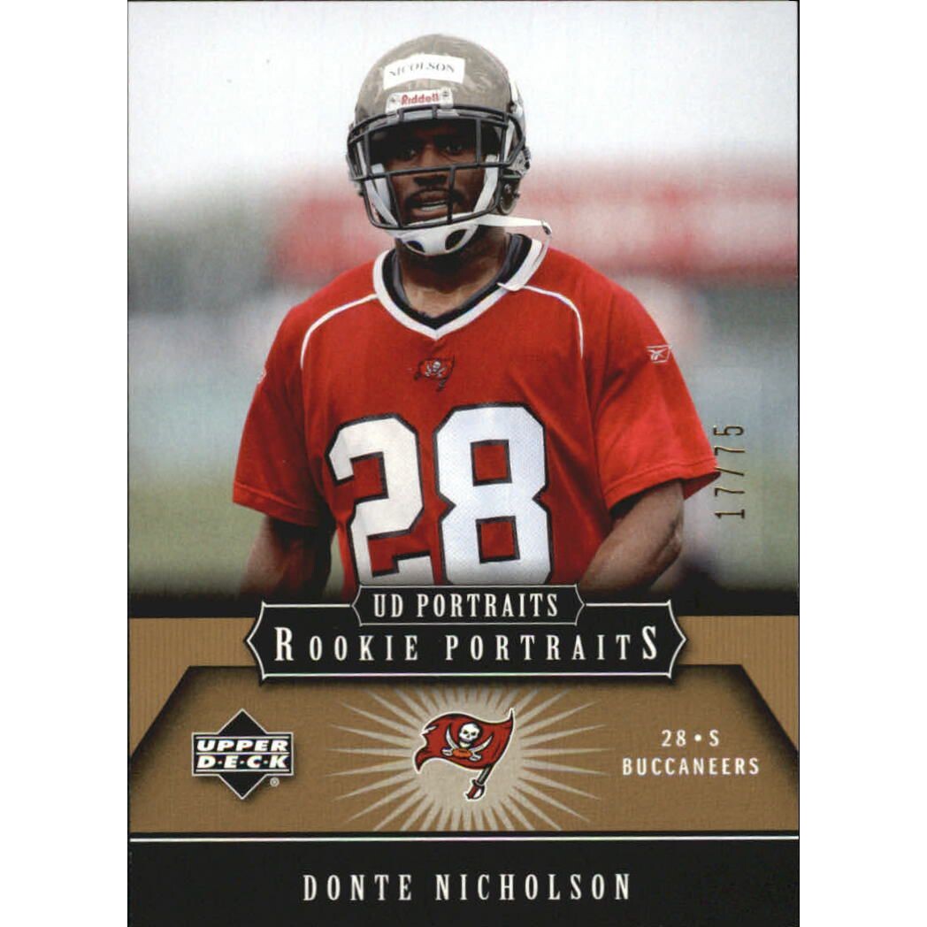 2005 UD Portraits Gold #185 Donte Nicholson