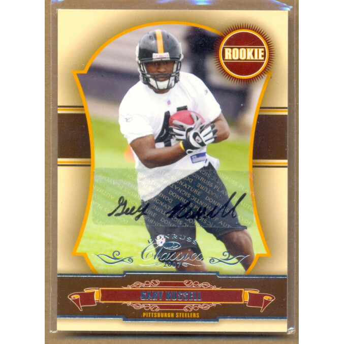 2007 Donruss Classics #257 Gary Russell AU/999 RC. rookie card picture
