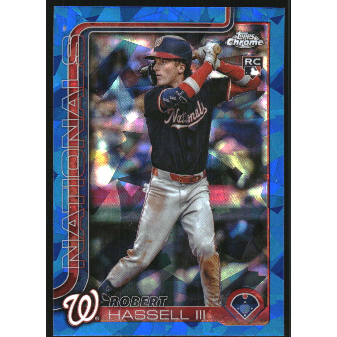 2025 Topps Chrome Update Sapphire #USC154 Robert Hassell III RC
