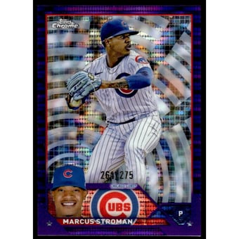 2023 Topps Chrome Purple Sonar Refractors #212 Marcus Stroman