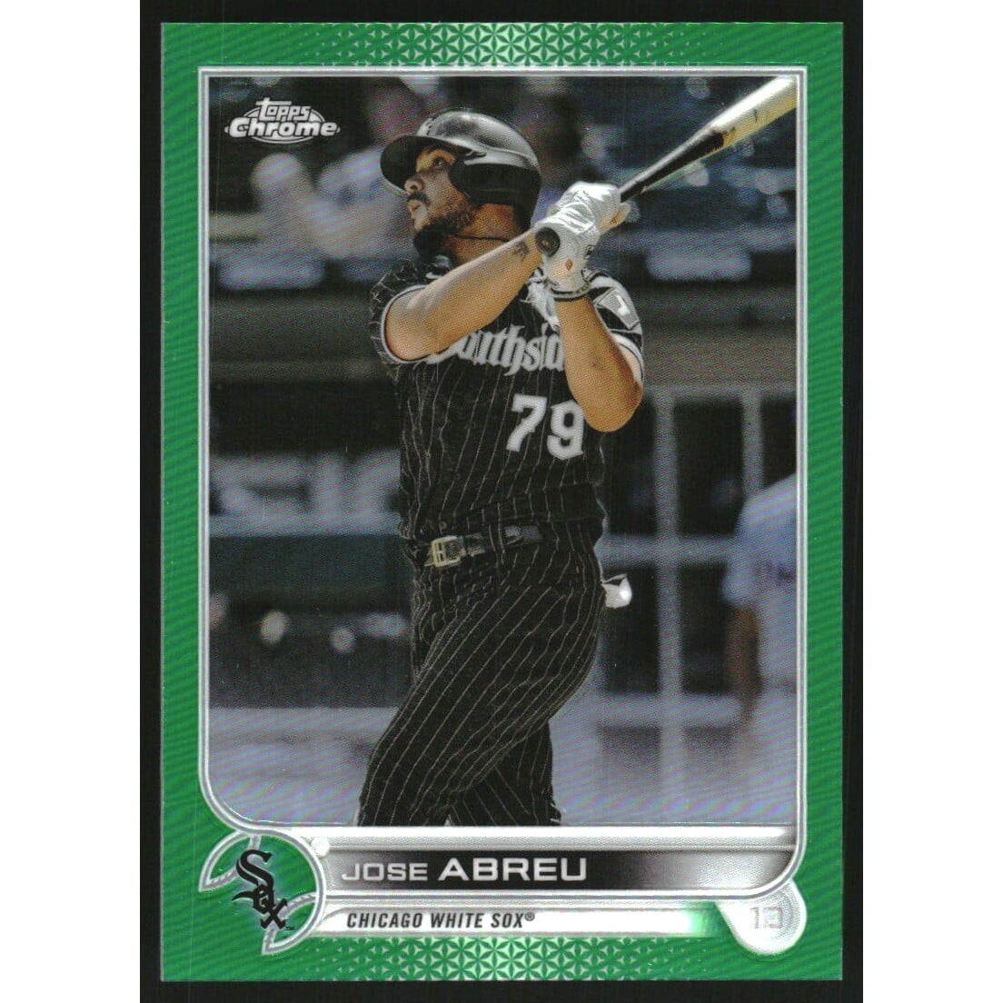 2022 Topps Chrome Green Refractors #28 Jose Abreu. rookie card picture