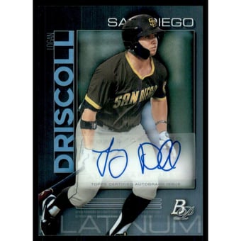 2020 Bowman Platinum Top Prospect Autographs #TOP75 Logan Driscoll
