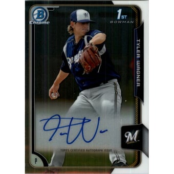 2015 Bowman Chrome Prospect Autographs #BCAPTW Tyler Wagner