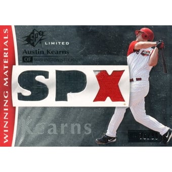 2008 SPx Winning Materials Limited Patch SPx #AK Austin Kearns