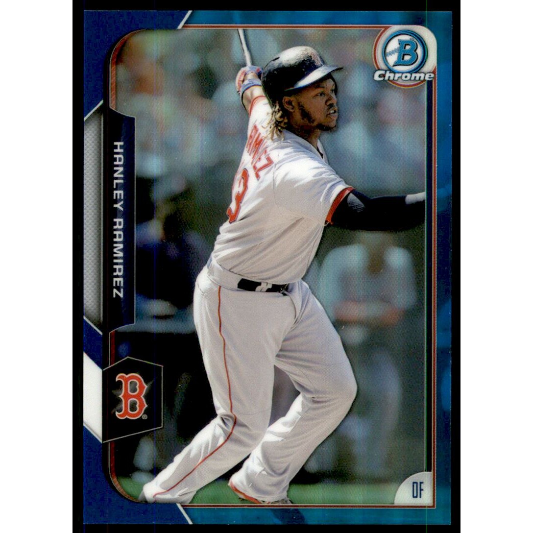 2015 Bowman Chrome Blue Refractors #155 Hanley Ramirez