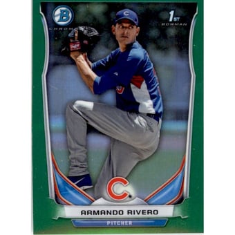 2014 Bowman Chrome Mini Factory Set Green Refractors #181 Armando Rivero