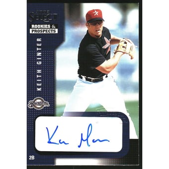 2002 Select Rookies and Prospects #55A Keith Ginter/Blue Autograph